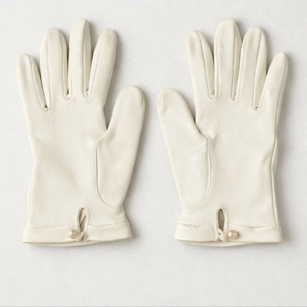 Alexander's West Germany Cotton Gloves Size 7 Vintage Classic Mid Century Retro